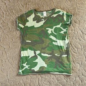 Free People Army Green Camo Tee!